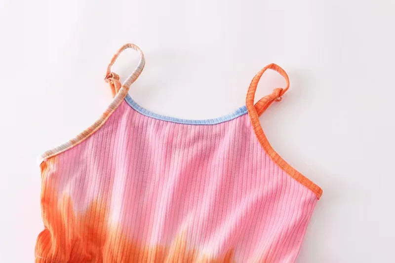 Mother and Daughter Tie Dye Romper
