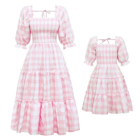 Pink Mother and Daughter Dress