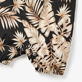 Black Floral Mother and Daughter Jumpsuit