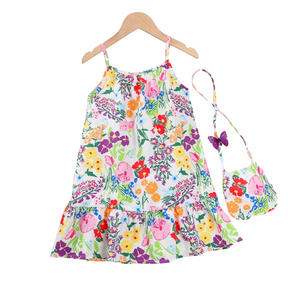 Kinderkleid mit Blumenmuster