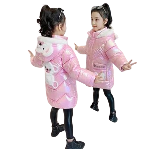 Teddy Bear Long Waterproof Jacket