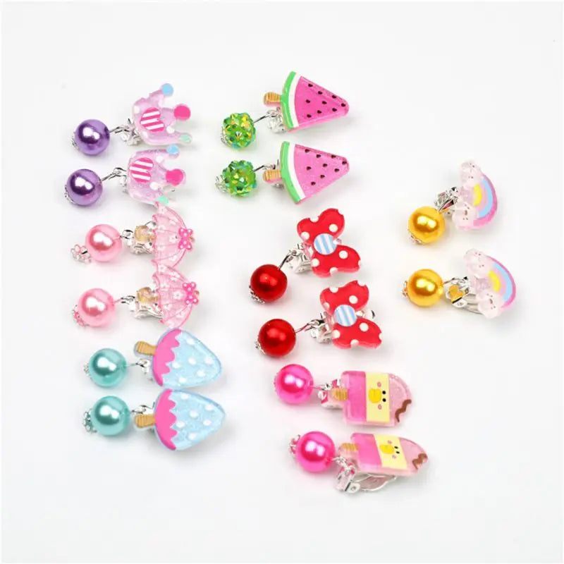 Clip Earring 7 Pairs