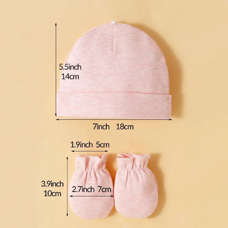 3 Piece Baby Hat and Gloves Kit