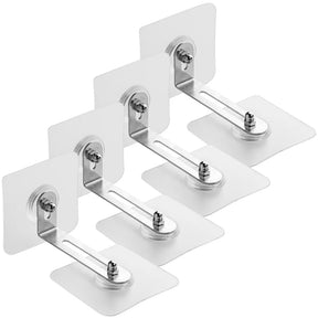 Anti-queda Móveis Anchor, Adesivo Móveis Anchor, Dresser Bookcase Bolt Wall Safety for Baby Proofing, Acrílico para Crianças Bookshelf, 4 Pcs