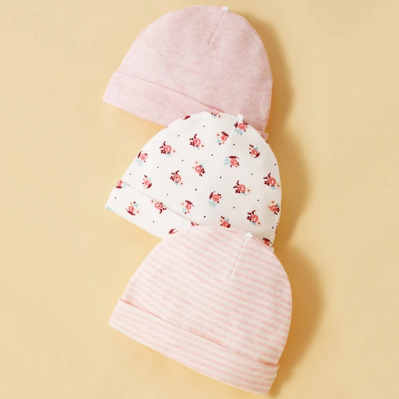 3 Piece Baby Hat and Gloves Kit