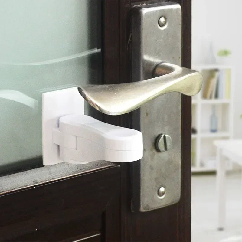 Maçaneta de porta Safety Lock for Children, alça anti-aberta, fechaduras para móveis, armário, Lever Lock, Kids Security Protection, 1PC