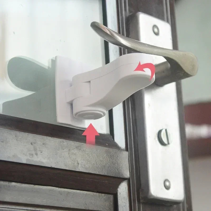 Maçaneta de porta Safety Lock for Children, alça anti-aberta, fechaduras para móveis, armário, Lever Lock, Kids Security Protection, 1PC